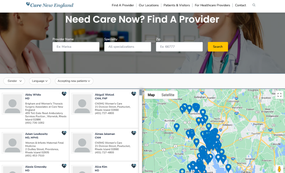 HubSpot CMS | Database Driven Search Page For Hospital -Doctor Finder Tool